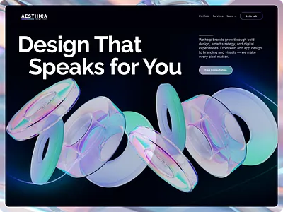 Design Studio Home page design design studio hero section home page landing page site ui uiux web design website