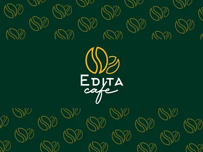 EDITA Cafe LOGO branding design graphic design logo logo design modern logo