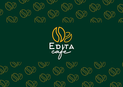 EDITA Cafe LOGO branding design graphic design logo logo design modern logo