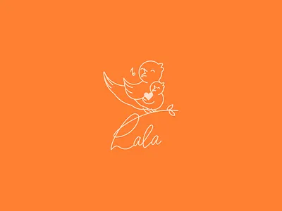 Lala — Warm & Gentle Bird Logo Design for Family and Kids Brand baby brand bird logo branding childcare clean design emotional branding family logo identity design kids brand line art logo logo logo inspiration minimalist branding modern logo mother and child vector illustration