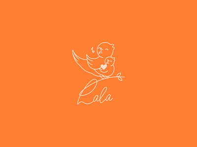 Lala — Warm & Gentle Bird Logo Design for Family and Kids Brand baby brand bird logo branding childcare clean design emotional branding family logo identity design kids brand line art logo logo logo inspiration minimalist branding modern logo mother and child vector illustration