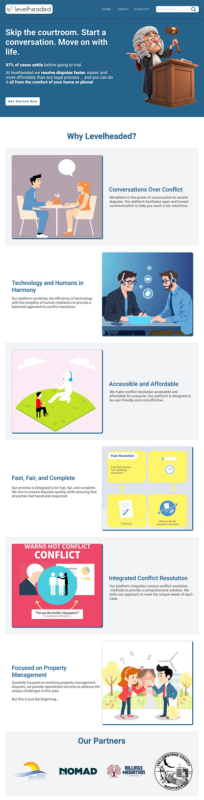 levelheaded branding graphic design ui