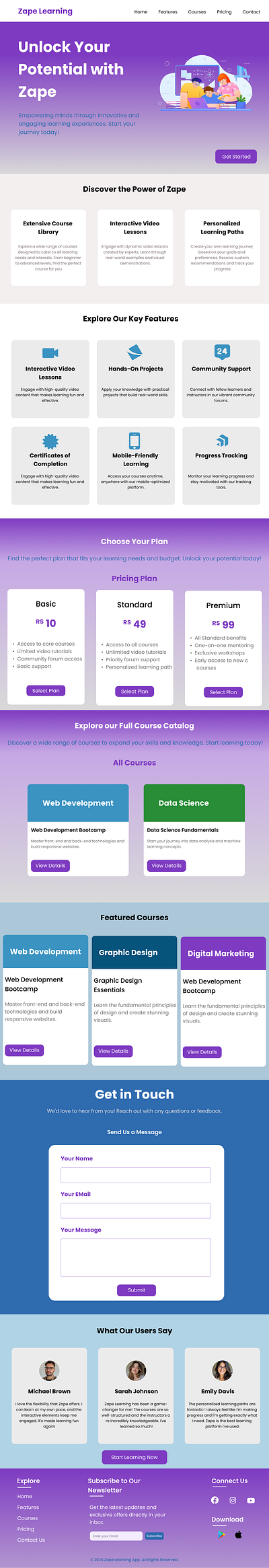 ZapElearning branding graphic design ui