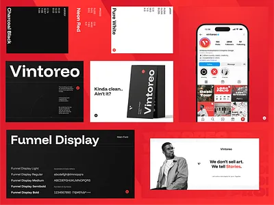 Brand Identity | Vintoreo Productions adobe illustrator adobe photoshop brand designer brand identity branding design graphic design graphic designer logo logo design logo designer logomark logotype ui ux vector visual identity