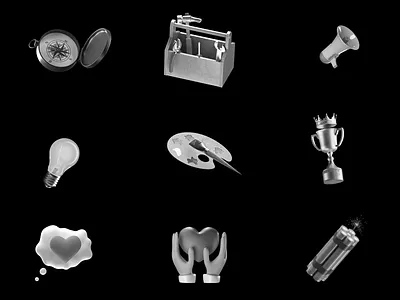 3D Icons 3d 3dart 3ddesign 3dicons 3dillustration 3dmotion animation c4d cinema4d icon iconpack iconset loop motion graphics redshift render ui