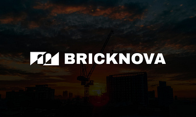 Logo for BRICKNOVA: Unyielding Geometry architecture b2b brand identity branding company logo design construction geometry logo logo design logomark logotype minimalist vector