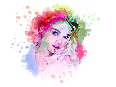 ronyfiverr dgital art graphic design illustration watercolor watercolor paining