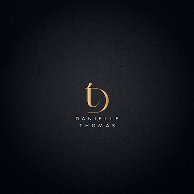 Elegant Monogram Logo for Danielle Thomas brandidentity branding elegantdesign goldlogo lettermark logo designer logodesign luxurybranding mdmostafizurrahman minimallogo modernlogo monogramlogo personalbrand