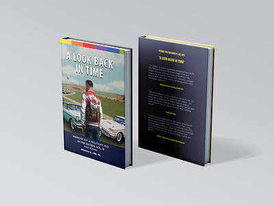 A Look Back In Time Vol. III Book Cover black authors book cover clean design graphic design time typography