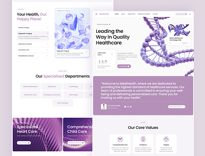 Medihealth Homepage - Framer Website business website digital health framer healthcare hospital landing page medical modern website no code responsive ui design ui inspiration ui showcase ui trends uiux ux design web design website design