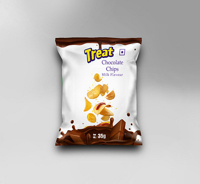 Treat chocolate chips branding graphic design logo motion graphics ui