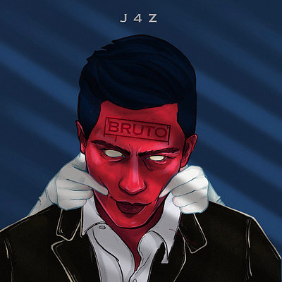 Bruto - J4Z graphic design illustration