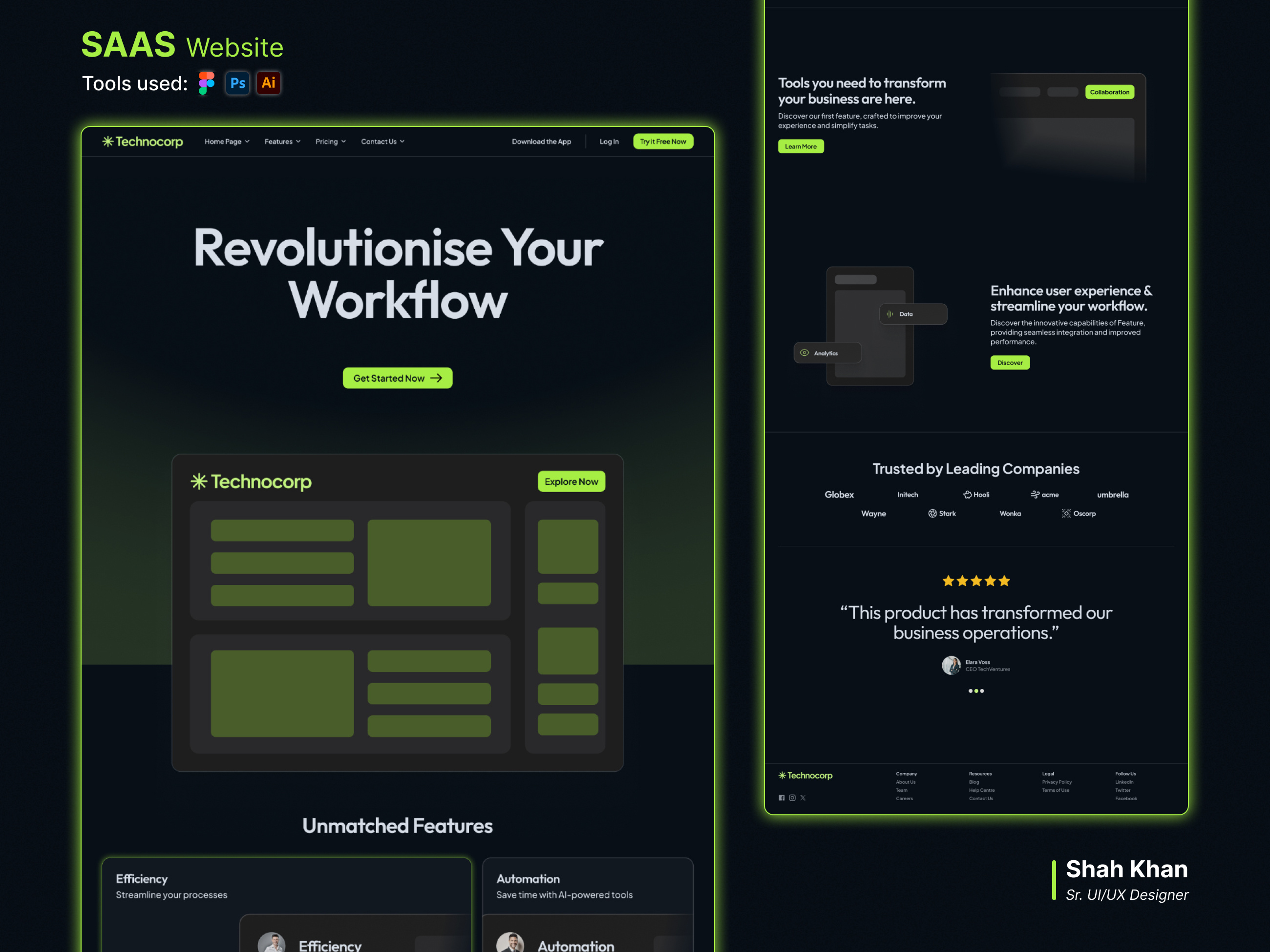 Example of Website UI UX Redesign
