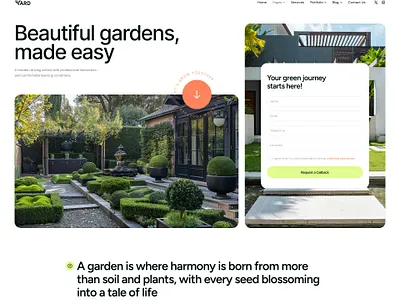 Yard - Gardening, Landscaping & Lawn WordPress Theme design illustration ui web design web development webdesign woocommerce wordpress wordpress theme wordpress themes