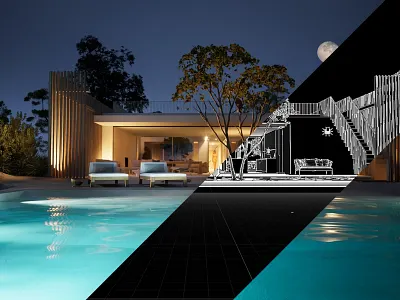 Casa em Troia | 3D visuals 3d architectural villa