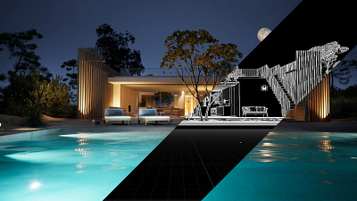 Casa em Troia | 3D visuals 3d architectural villa