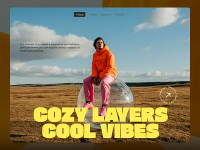 Fashion Landing Page UI |Cozy Layers & Cool Vibes Design aesthetic design apparel design clean layout clothing brand design agency fashion inspiration fashion landing fashion ui fashion website hero section juice lab landing page lifestyle design minimal web shop ui ui design website design