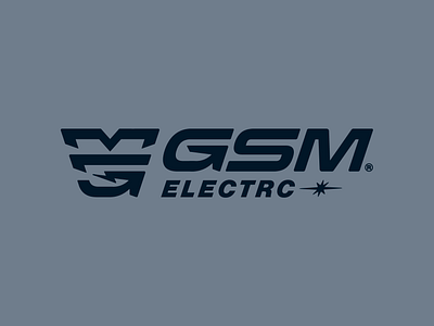 GSM Electrc Logo Concept bolt branding design electric electrician graphic design logo logo design monogram ny owl visual identity