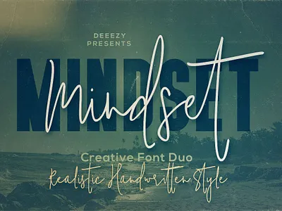 Mindset Font Duo bold display display font font funny funny font hand drawn handdrawn handwritten handwritten font mindset font duo premium retro script script font script sans subscribe subscription ui vintage