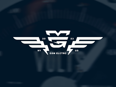 GSM Electrc Visual Identity branding construction design electric electrician graphic design grid logo logo design monogram ny owl process visual identity