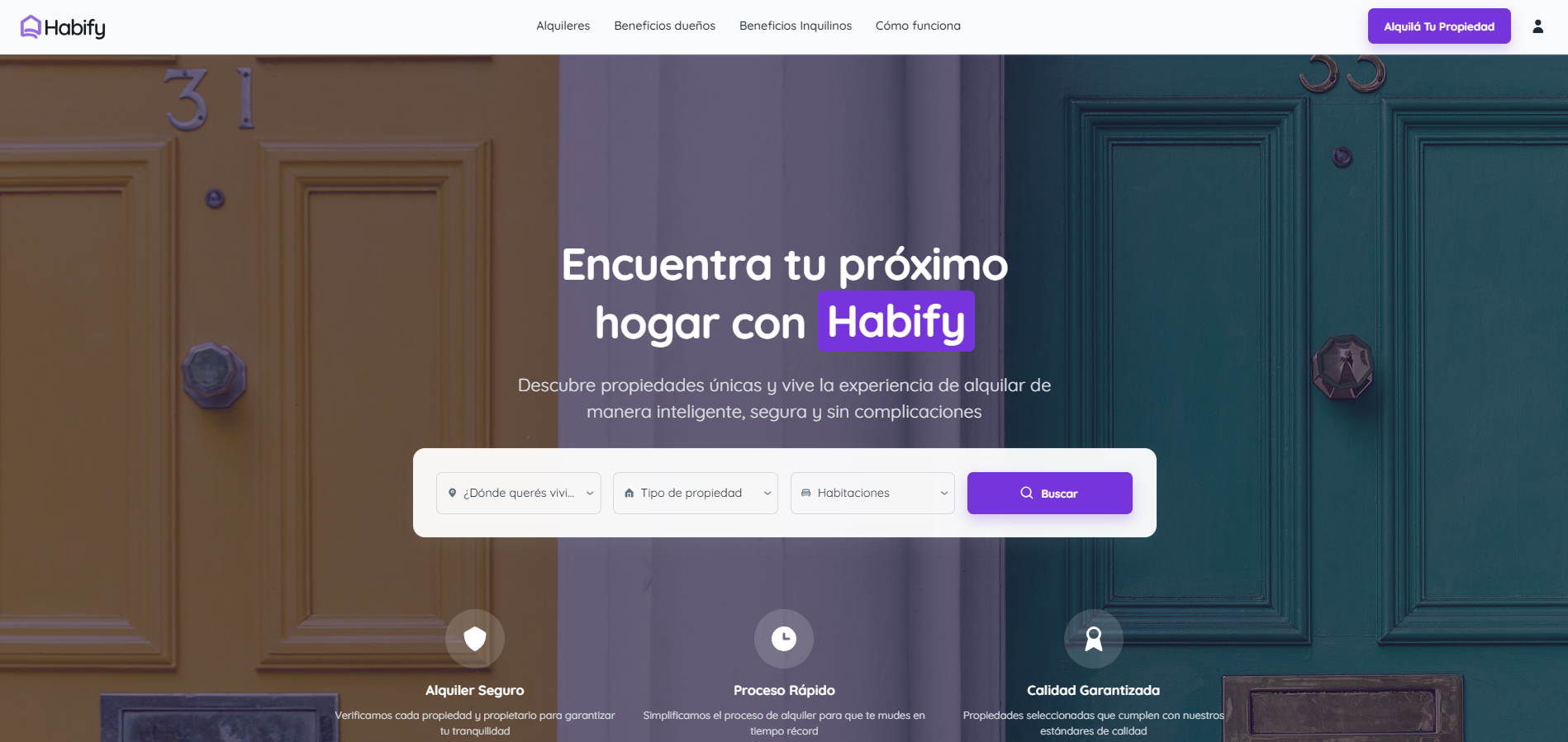 Web Design & Development: Habify PropTech - Real State branding design design system graphic design illustration logo proptech real state typography ui ux vector