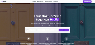 Web Design & Development: Habify PropTech - Real State branding design design system graphic design illustration logo proptech real state typography ui ux vector