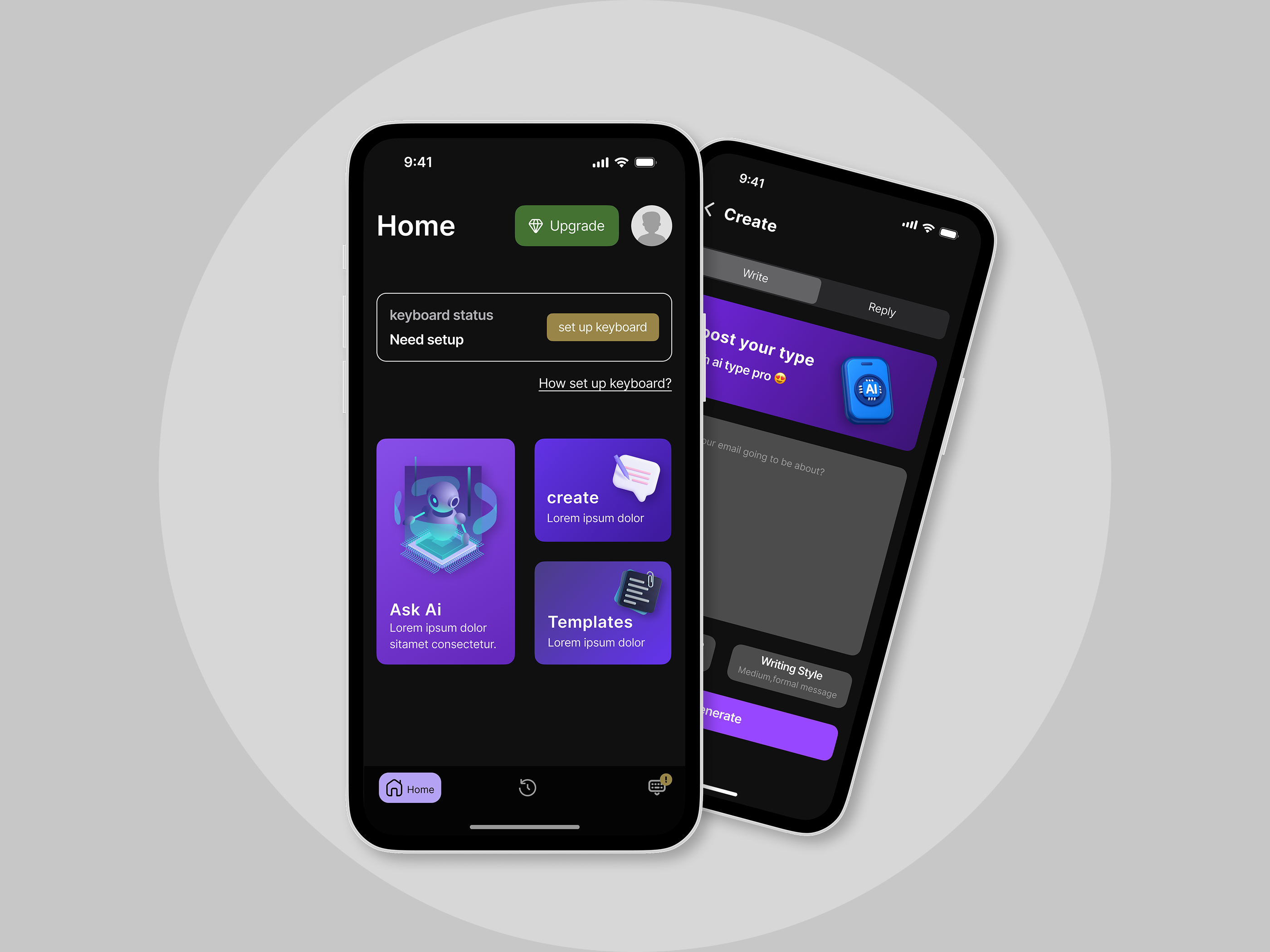 AI Keyboard Reinvented — Type Smarter, Create Faster aiapp aiassistant aikeyboard appdesign artificialintelligence chatbotdesign creativetools dailyui gptdesign innovation interactiondesign keyboarddesign mobileui productdesign producthunt smartkeyboard techforgood uidesign uxdesign writewithai
