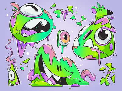 Happy Halloween art bones cartoon character character design concept cute design drawing eyes fun halloween illustration illustrator mascot monster rat spooky trick or treat vector