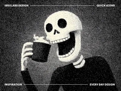 Happy Halloween 1950labs blackandwhite caffeine cartoonvibes characterdesign coffee cuphead designstudio dribbblehalloween halloween illustration lineart mascotdesign nightshift retrostyle skeleton spookyseason vectorart vintagecartoon workinglate