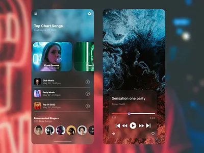 Design For MusicApp ui