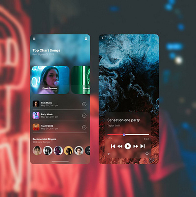 Design For MusicApp ui