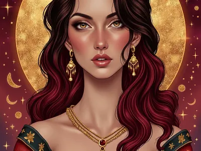 Goddesses and Birthstones birthstones goddesses graphic design illustration