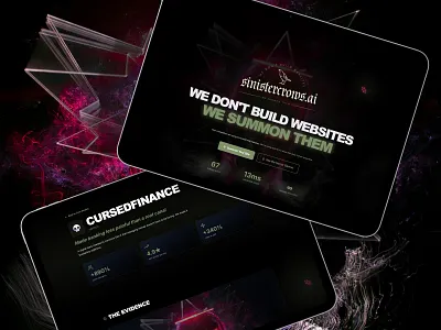 Mocktober: Sinister Crows ai elegant seagulls mocktober web design