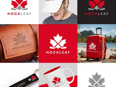 HockLeaf- a Canadian Ice Hockey Club logo design athletic branding bold typography brand identity design canadian logo creative branding emblem design hockey logo hockey team logo hockleaf ice hockey club jersey logo logo designer maple leaf logo minimalist logo modern logo design professional logo sports branding sports identity team emblem vector logo