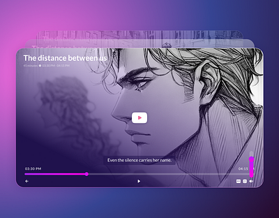 The video player - Minimalist UI design animation branding clean ui design graphic design illustration logo naim has ui ux vector video player