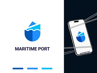 maritime / port & shipping Logo Design import logo logo 2025 maritime port shipping maritime logo design maritime port logo modern logo modern ship logo new logo ship logo
