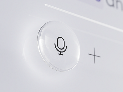 Simple ≠ Boring ai app chatbot clean design glass icon input ios liquid microphone sleek ui ux voice