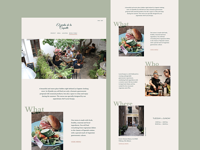 El jardín de la Coquette graphic design ui