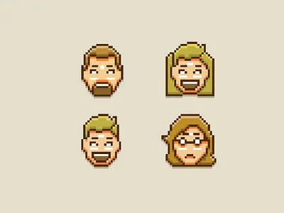 pixel art faces faces pixel art geek faces nerd faces nerd faces pixel nerd heads pixel art pixel art faces pixel people