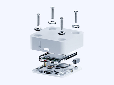 Tracker Somatic 3d 3danimation animation art blender illustration meta quest minimal model3d motion design render somatic tracker