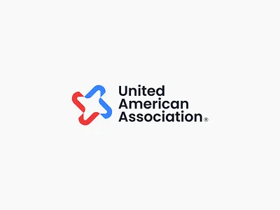 United American Association - Modern Logo american logo association logo aynora.net bold logo brand identity branding corporate logo creative logo identity design innovation logo minimal logo modern logo organization branding symbol design usa branding