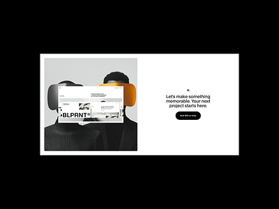 The Blueprint - Footer 04 component library hero sections minimalism web design webflow