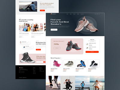 Sneakers website design