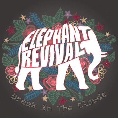 JHoff Album Cover Elephant Revival album cover animal design elephant elephant revival graphic deisgn illustration music typography vector