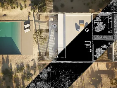 Casa em Troia | 3D visual 3d architectural villa