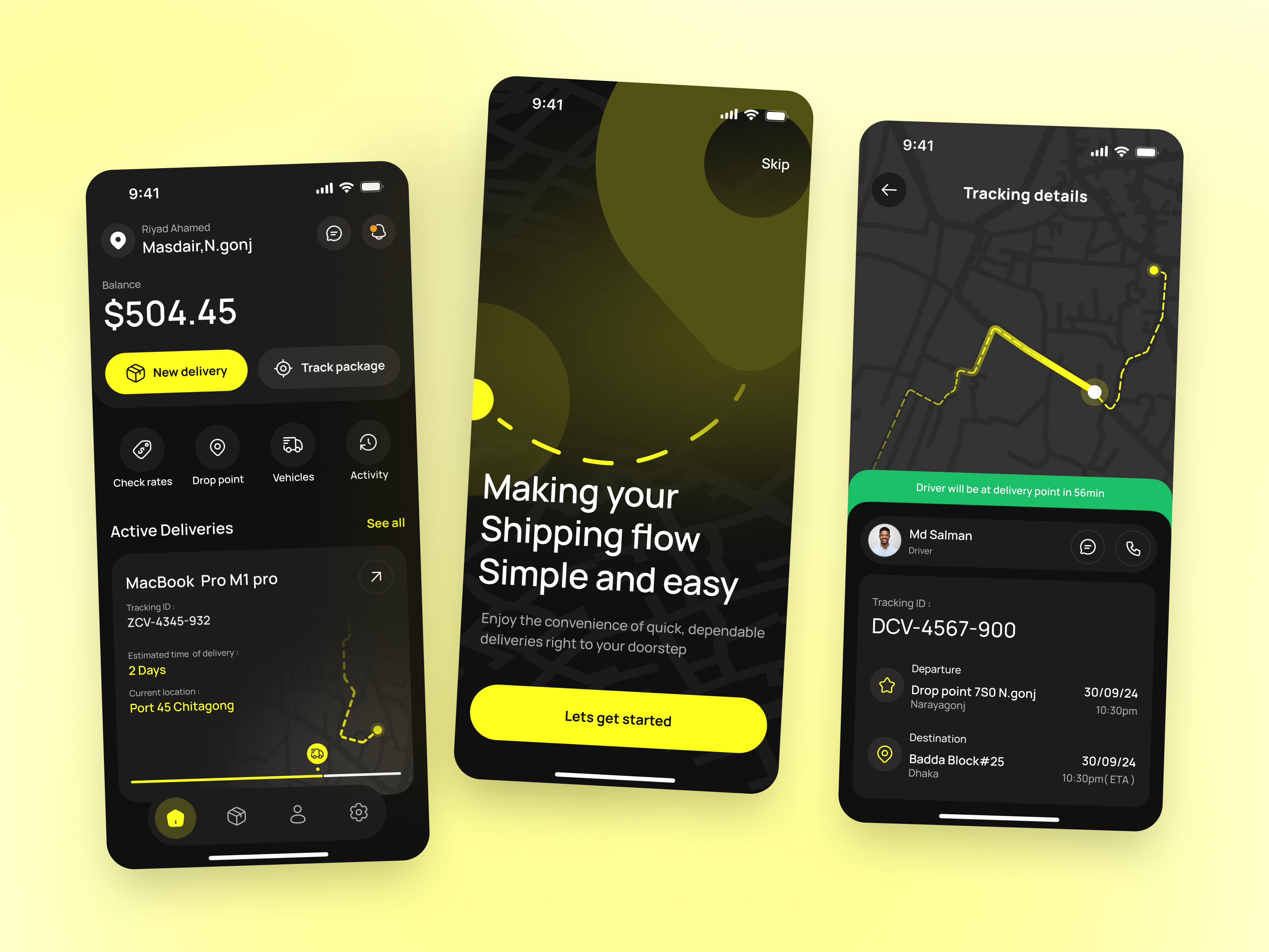 Example of Mobile App UI Concept (5 Screen Starter)