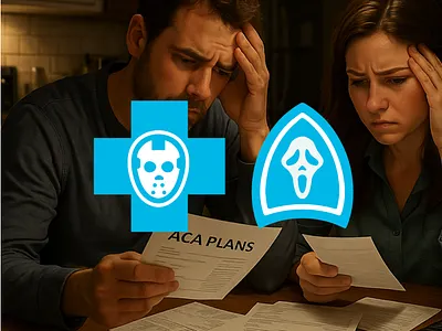 Happy Halloween advertising branding character design cross graphic design halloween healthcare horror icon design icons identity design illustration insurance killer logo logo design logos medical scream