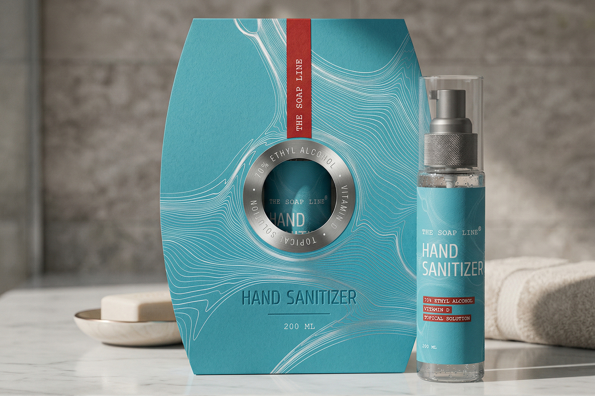 Hand Sanitizer Box and Label Design bottle label branding clean clean design covid creative exclusive fmcg design healthcare design high end label design marketing packaging design premium product packaging professional retail packaging sanitizer packaging soap