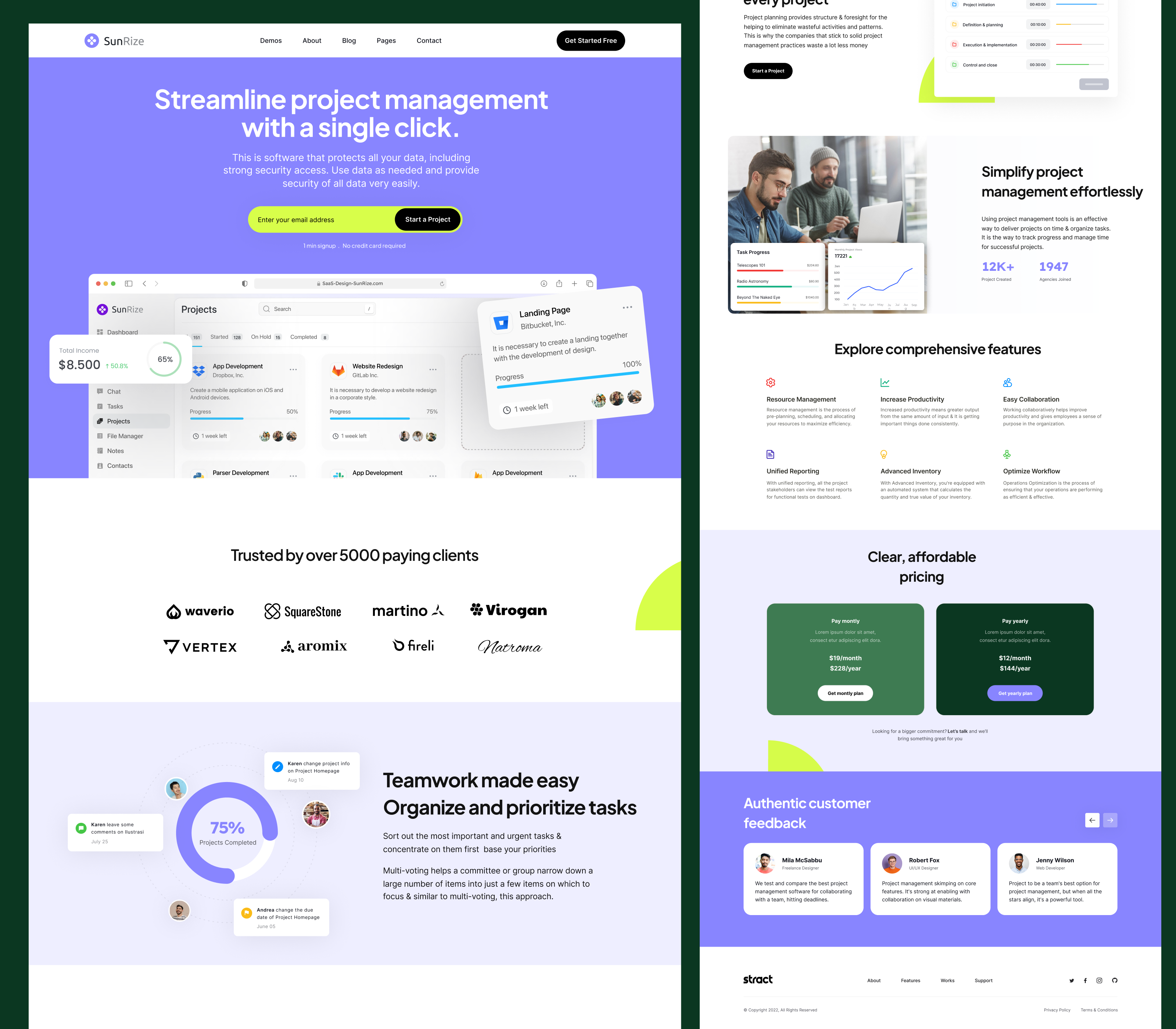 Saas Landing Page graphic design landing page saas saas landing page web app website