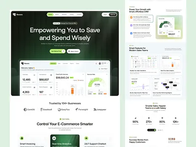 CRM SaaS Website Design cleanui creativewebdesign design figma template figma uiux framerdesign landing page design landingpagedesign oripio responsivedesign saas landing page saas website saaswebsite sajibur design ui web design website design websiteui